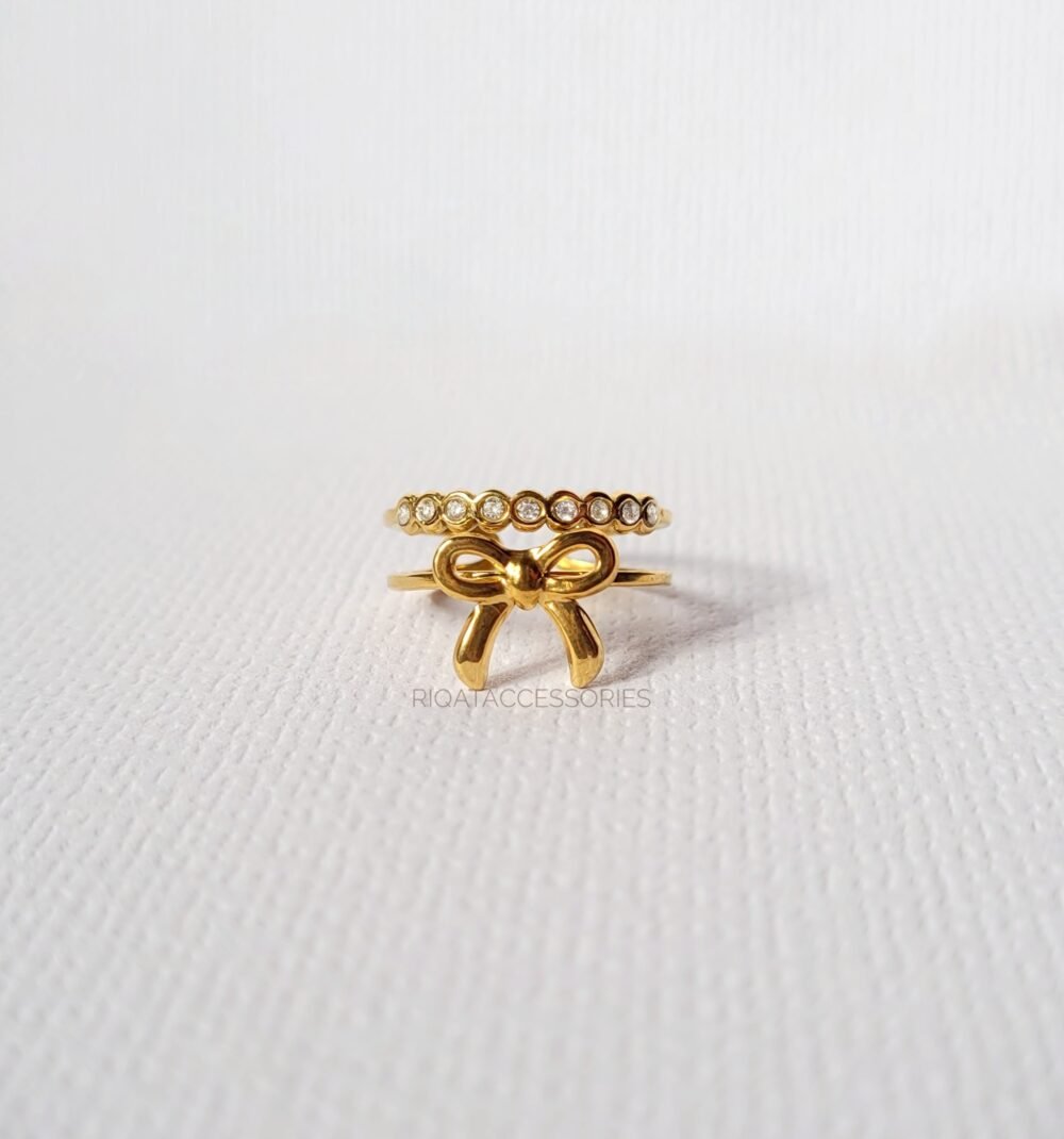 Gold Bow Ring