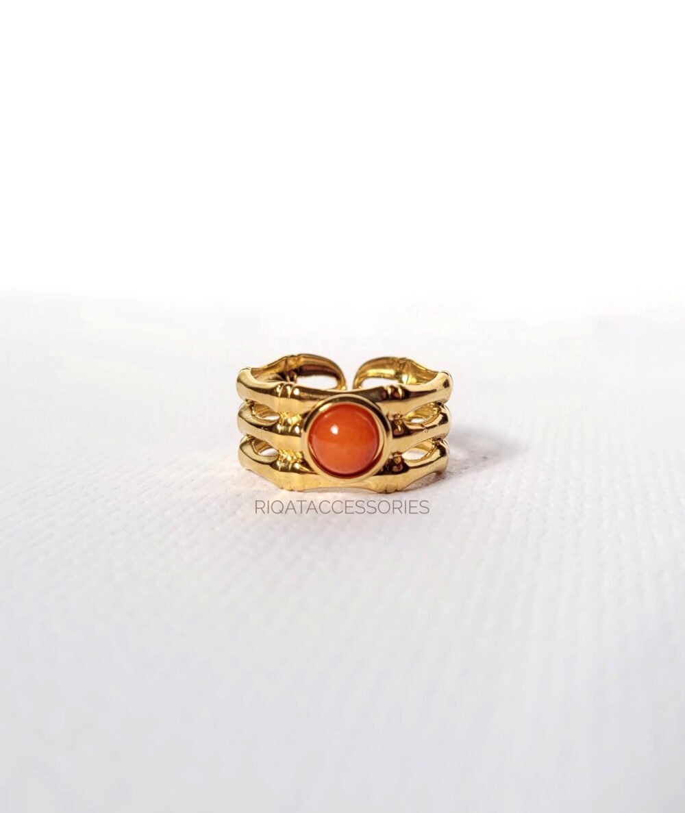 The Ember Bamboo  Ring