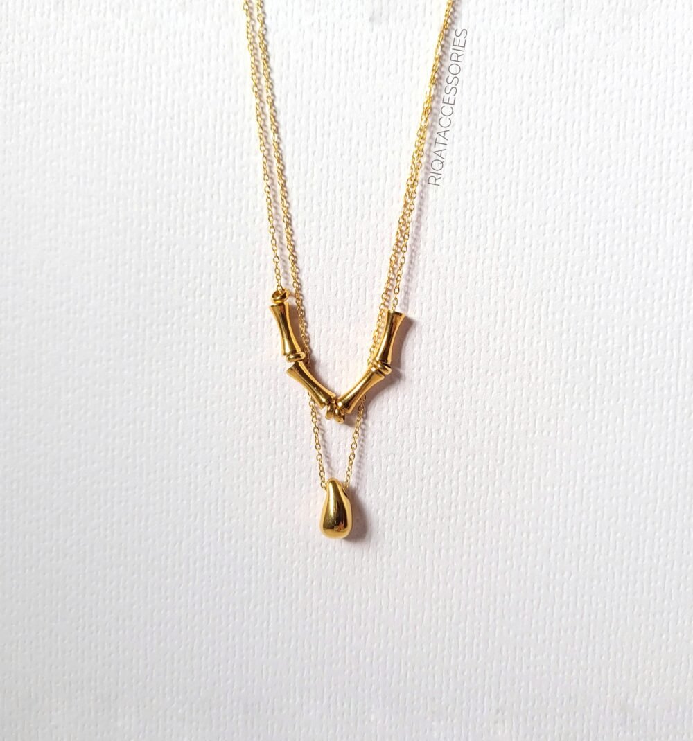 Layered Bamboo & Teardrop Duo