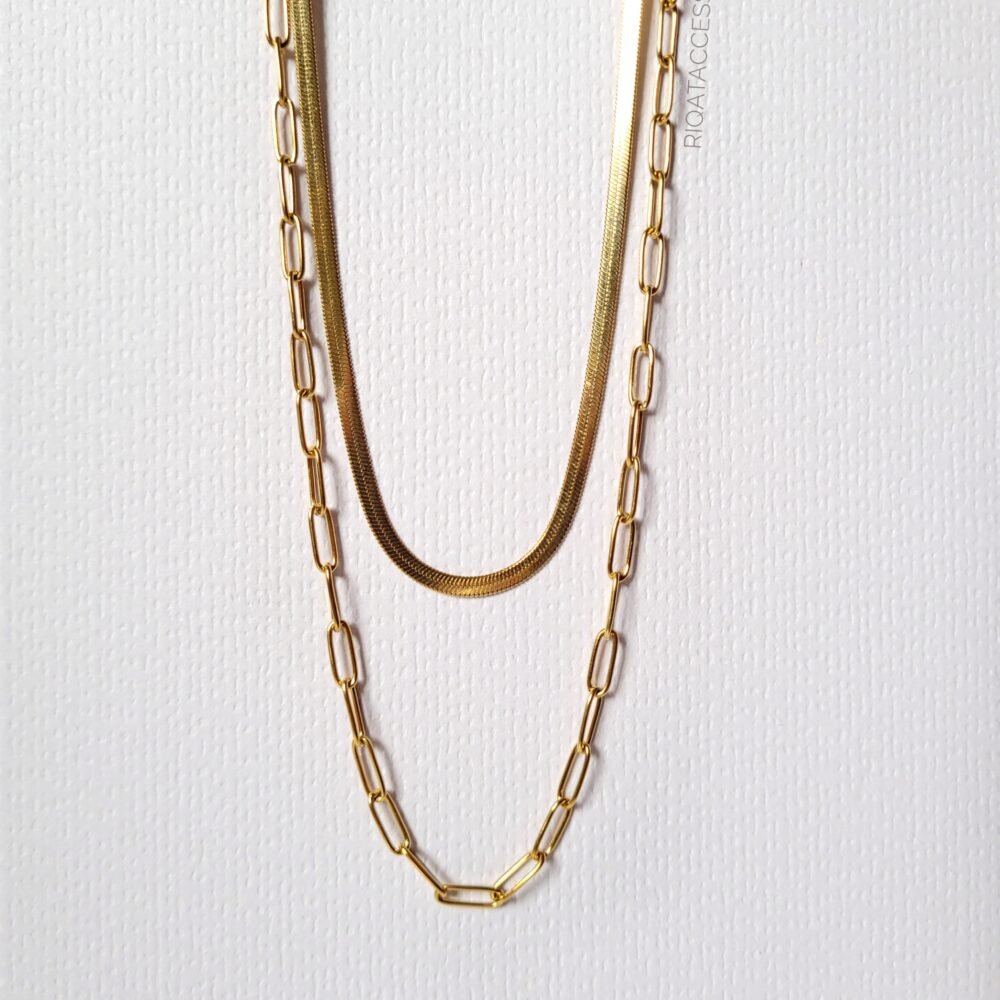 Royal Amethyst & Herringbone Layering Set