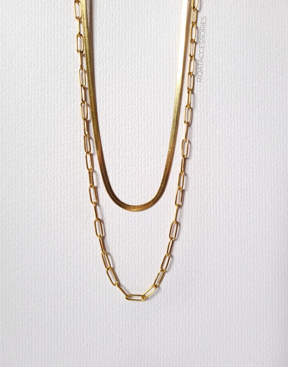 Royal Amethyst & Herringbone Layering Set