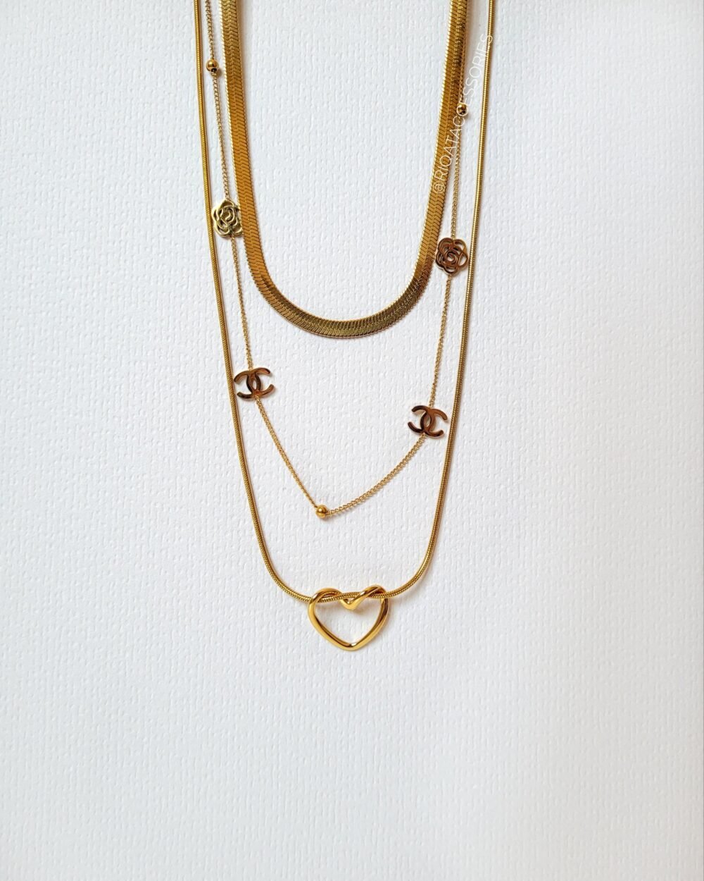 Camélia Heart Layering Set