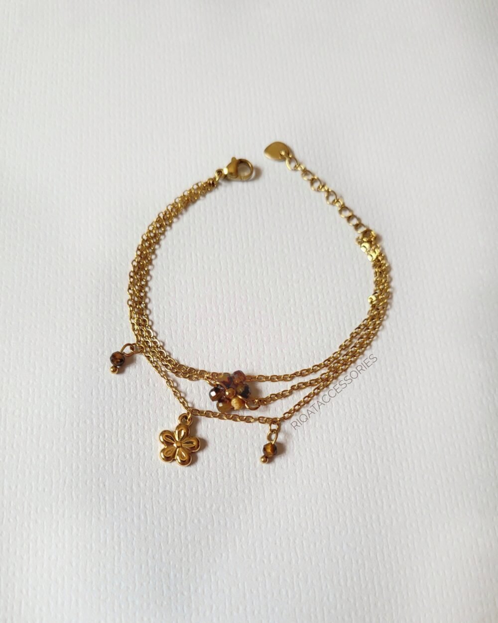Talia Layered Flower Bracelet